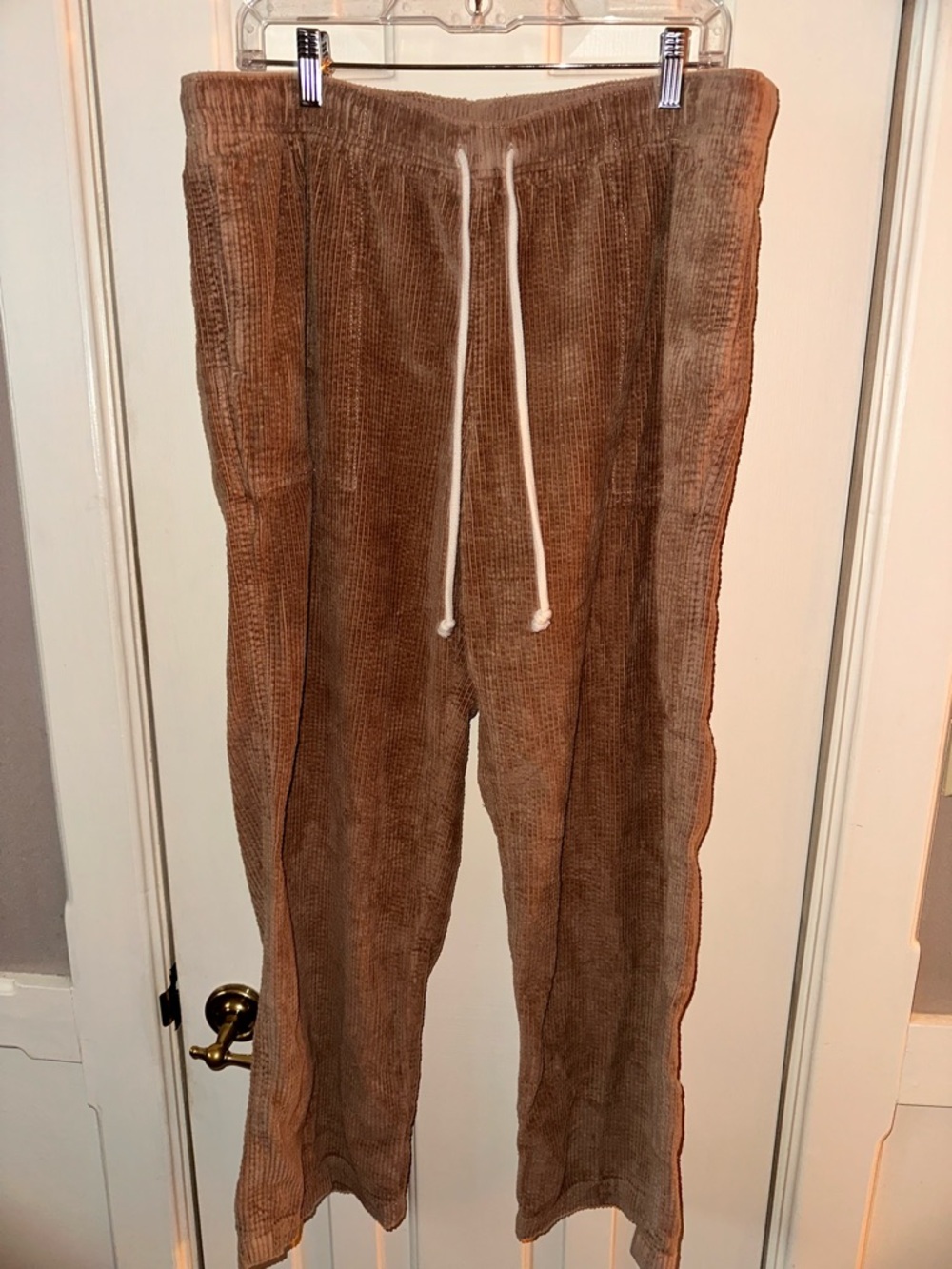 aerie Brown Corduroy Drawstring Pants